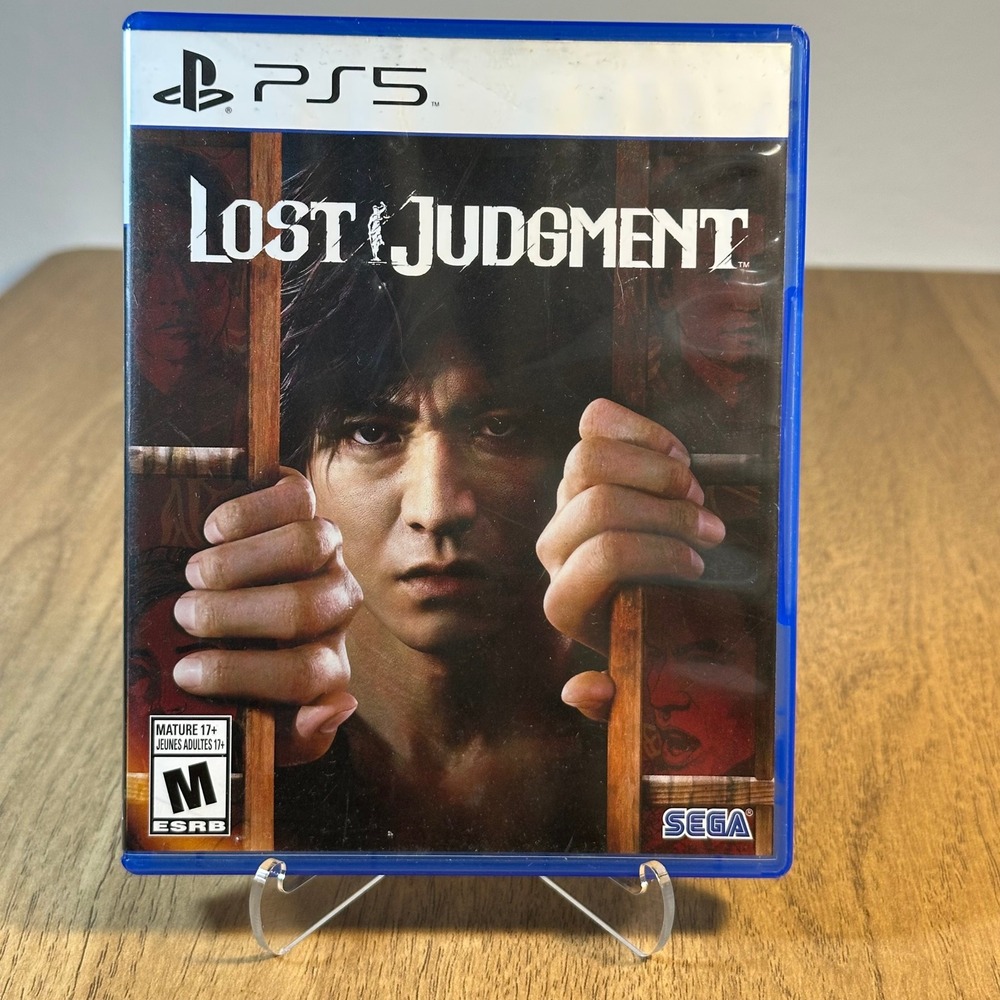 SEGA Lost Judgment PS5 Case Only Blue Good Original Art No Game Disc
